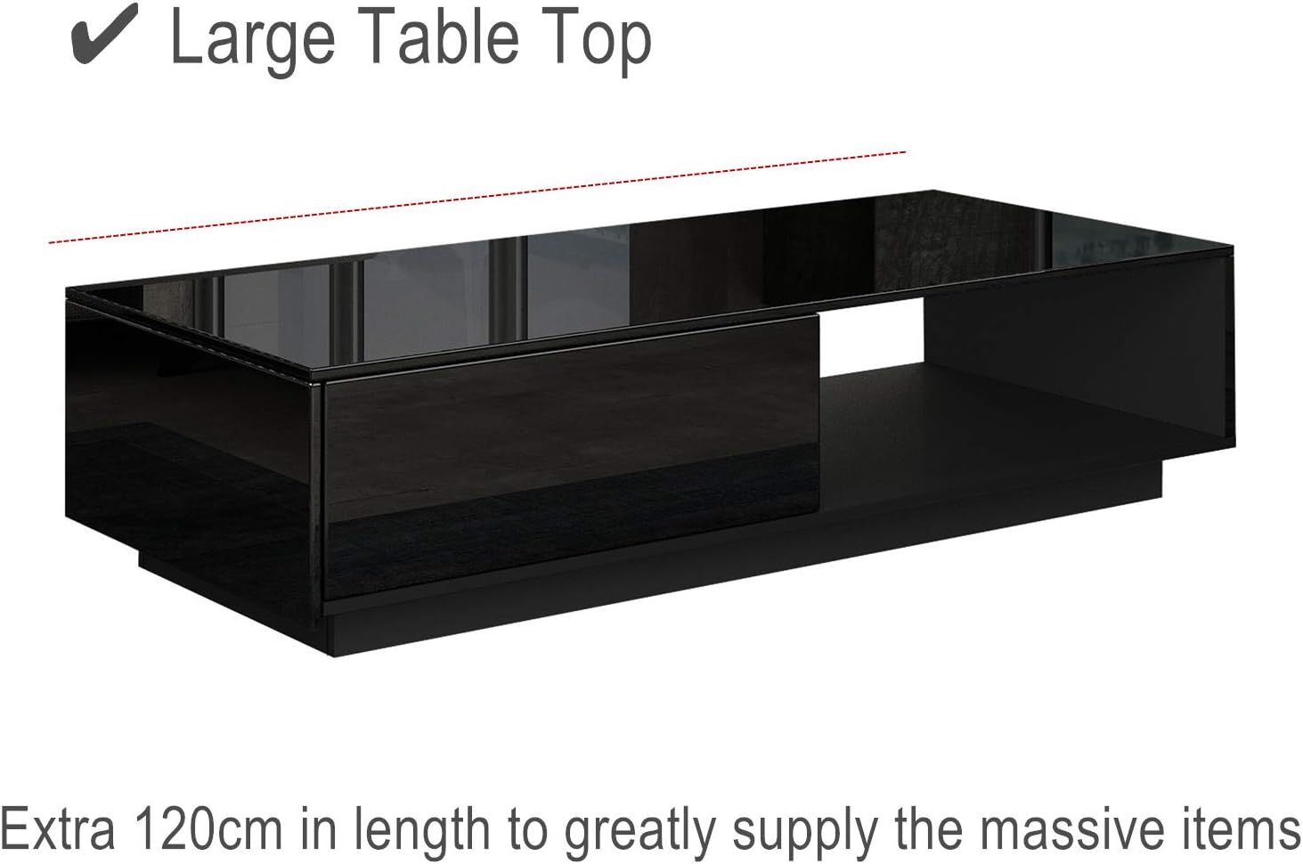 Buy AWOOOD Coffee Table for Living Room Modern Centre Table Wooden