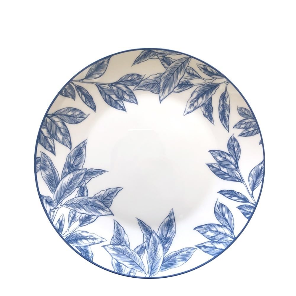 Talerze do makaronu, ceramiczne talerze deserowe zastawa stołowa ręcznie malowane talerze vintage niebieskie kreatywne talerze ceramiczne jedzenie zdjęcie zastawa stołowa 4-częściowy zestaw