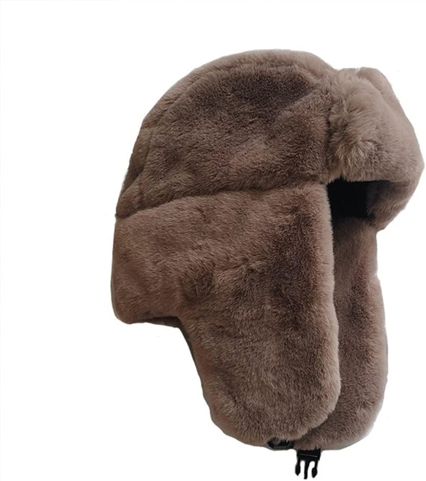 Plush Lei Feng Hat Women's Winter Cycling Ear Protection Thickened Windproof Warm