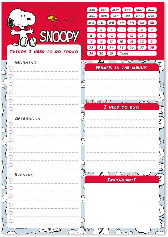 Grupo Erik Snoopy Daily Planner A5 Desk Calendar