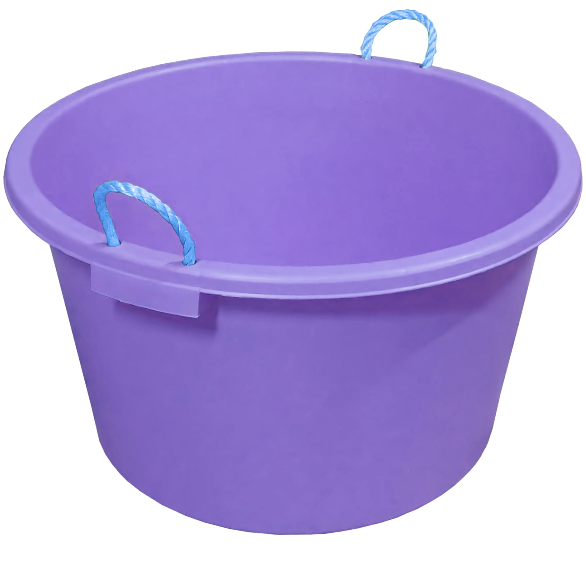 Ketobarrow Purple Large Tub With Rope Handles Plaster Mixing Cement Muck Water Storage Bucket Stable Storage Tub - 70L (Purple)