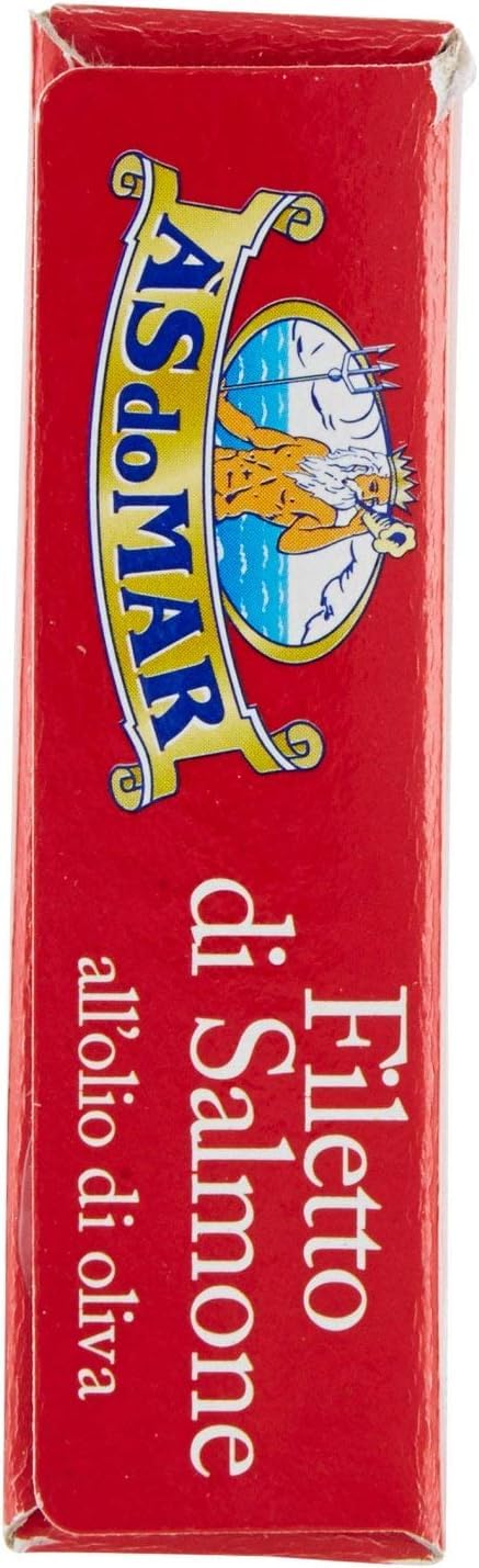 Asdomar - Filetti di Salmone all'Olio di Oliva - 3 confezioni da 150 g [450 g]