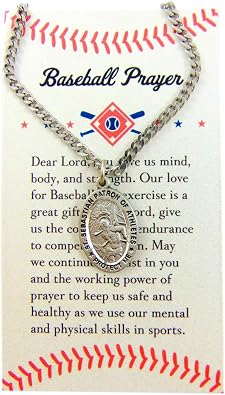 Westmon Works St Sebastian Pewter Medal Saint Gift Set with Baseball Prayer Card Boxed