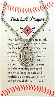 St Sebastian Pewter Medal Saint Gift Set with Baseball Prayer Card Boxed