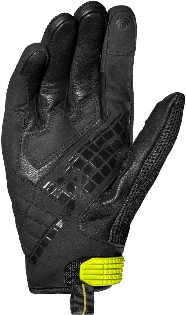 SPIDI, G-CARBON, Guanti da Moto con Touchscreen Capacitivo e Imbottiture Protettive, Guanti da Moto in Pelle Resistenti all'Abrasione e Traspiranti