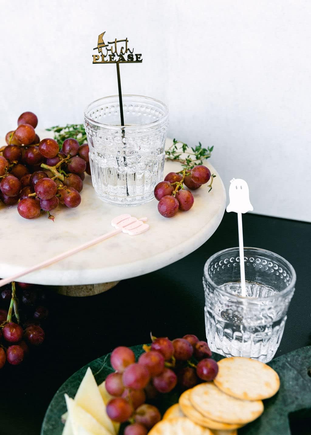  | The Cotton & Canvas Co. Whimsy Halloween Drink Stirrers, Cocktail Sticks, Stir Sticks, Halloween Party Décor, Set of 12: Swizzle Sticks