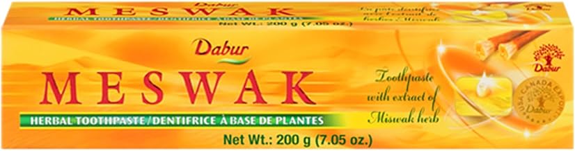 Dabur Fluoride Free Toothpaste – Sensitive Toothpaste with Miswak for Gum Health – Enamel Protection & Tartar Remover for Teeth – Plaque Remover – Gums & Freshens Breath (Pack of 3)