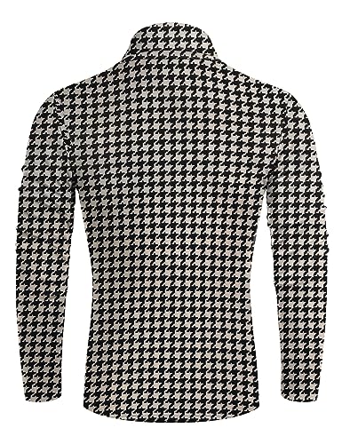 Image of Poriff Men's Casual Slim Fit Basic Tops Knitted Thermal Turtleneck Pullover Sweater