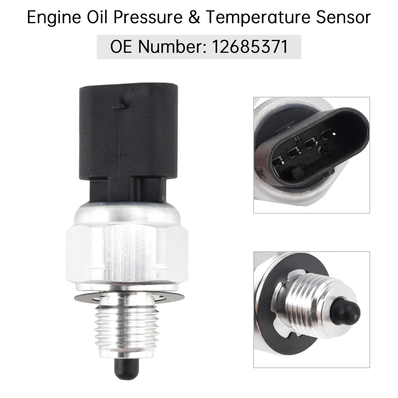 Sensore Di Pressione Dell'Olio Sensore di pressione e temperatura olio motore per Chevy Silverado 1500 per GMC Sierra 12685371 sostituire