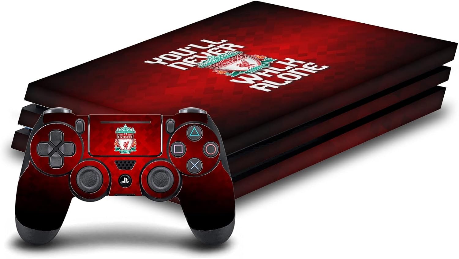 Head Case Designs Officially Licensed Liverpool Football Club YNWA Art Vinyl Sticker Gaming Skin Decal Cover Compatible With Sony PlayStation 4 PS4 Pro Console and DualShock 4 Controller