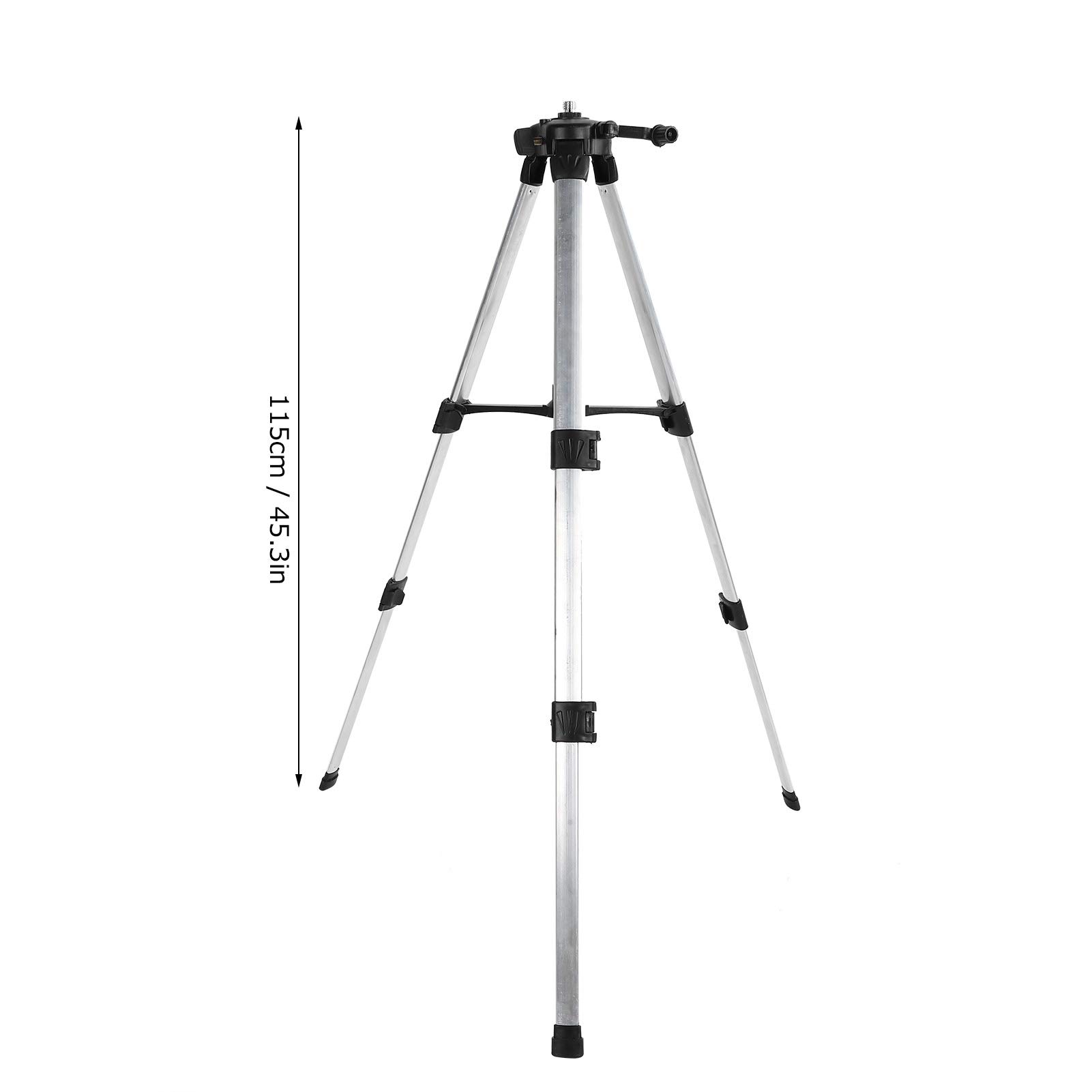 Respicefinem Level Inclinometer Tripod Aluminum Alloy Level Bracket for Automatic Leveling 120cm