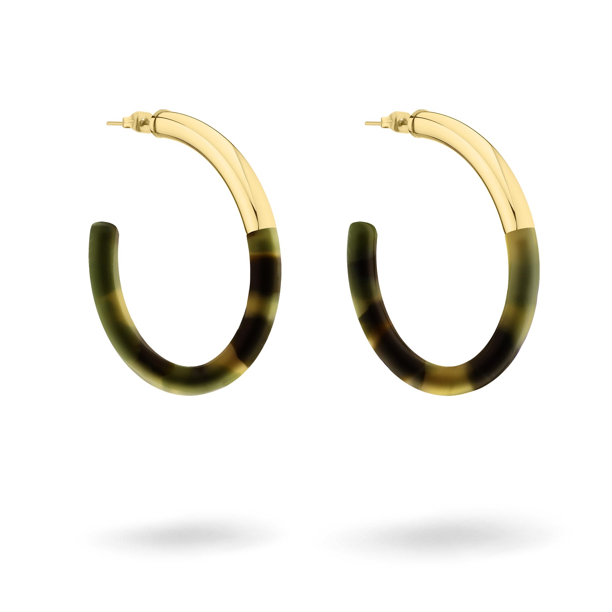 Liebeskind Berlin Ladies Hoop Earrings LJ-1804-E-50 in Stainless Steel IP Gold