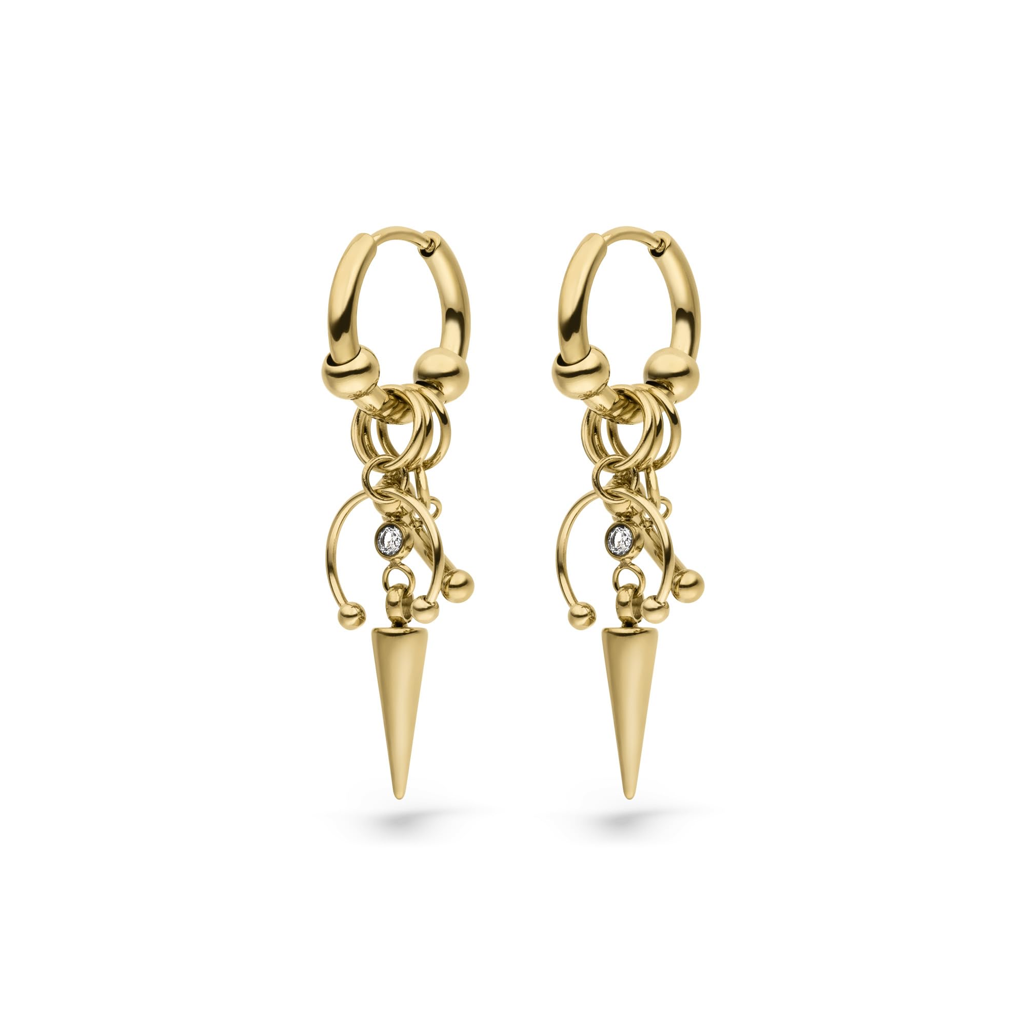 LIEBESKIND BERLIN Damen Schmuck - Urban Collection - Piercing Design - Creolen, Ohrringe - modern, besonders & wandelbar