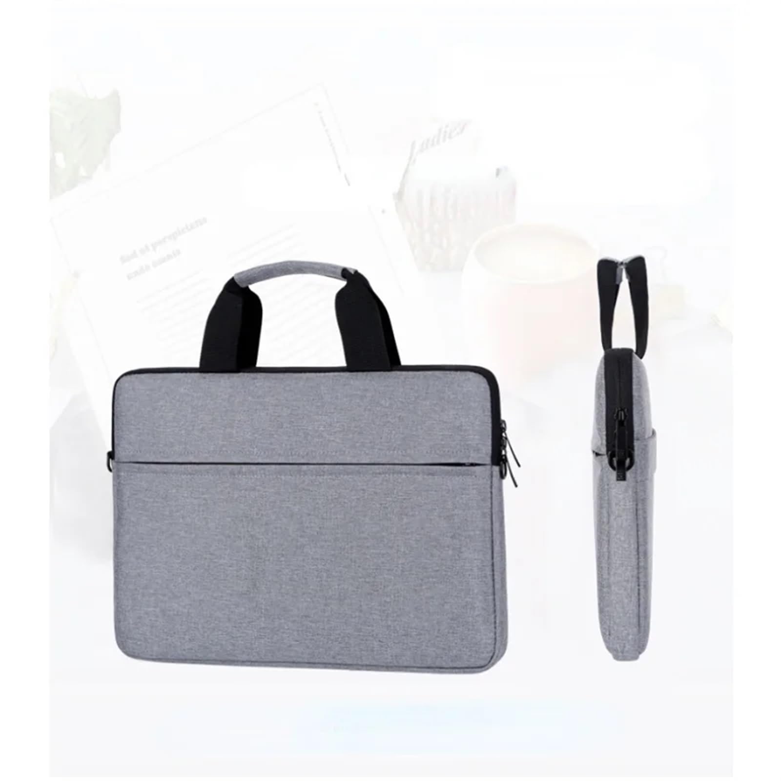 Borsa for laptop stile business Custodia protettiva for notebook da 15,6 14 13 pollici Per Lavoro(Black,15.6-inch)