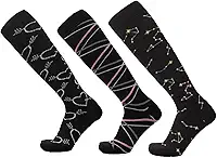 J COLOUR Meias de compressão para homens e mulheres 20-30 mmHg melhor para Médicos, Enfermagem, Academia, Treino, Corrida, Varizes, Viagens