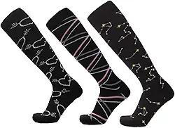 J COLOUR Meias de compressão para homens e mulheres 20-30 mmHg melhor para Médicos, Enfermagem, Academia, Treino, Corrida, Varizes, Viagens