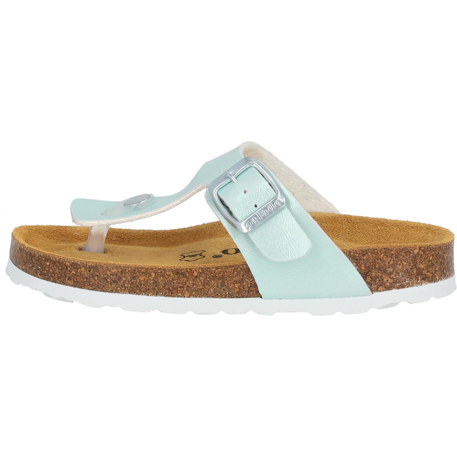 Palado Mädchen Zehentrenner Kids Kos G Metallic – coole Sandalen Made in Spain - Hausschuhe mit trendigen Farben - Sommerschuhe mit Kork-Fußbett