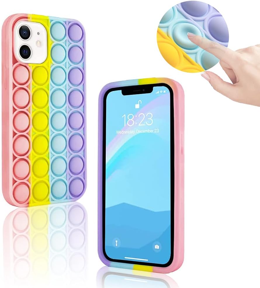 aupartuds Pop It Phone Case for iPhone 8 7 6,Stress
