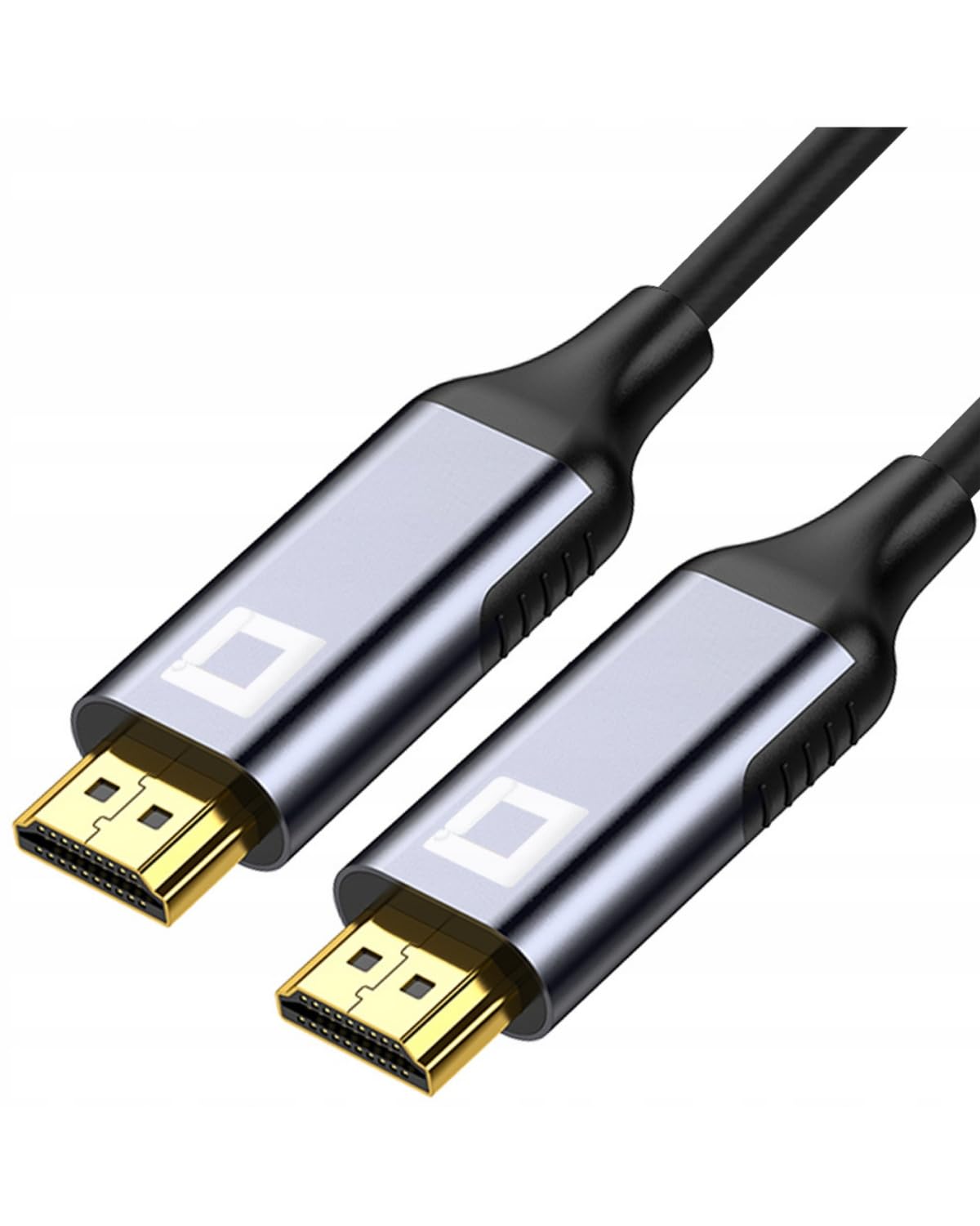 CO2 cable HDMI do HDMI 2.1 8K/60Hz, 4K/120Hz, 2K/240Hz, Full HD, HDR dinámico eARC VRR QMS ALLM DSC 3D QFT ARC Ethernet FreeSync G-Sync, Plug&Play, 48 Gb/s, bidireccional, Aluminio gris espacial (20m)