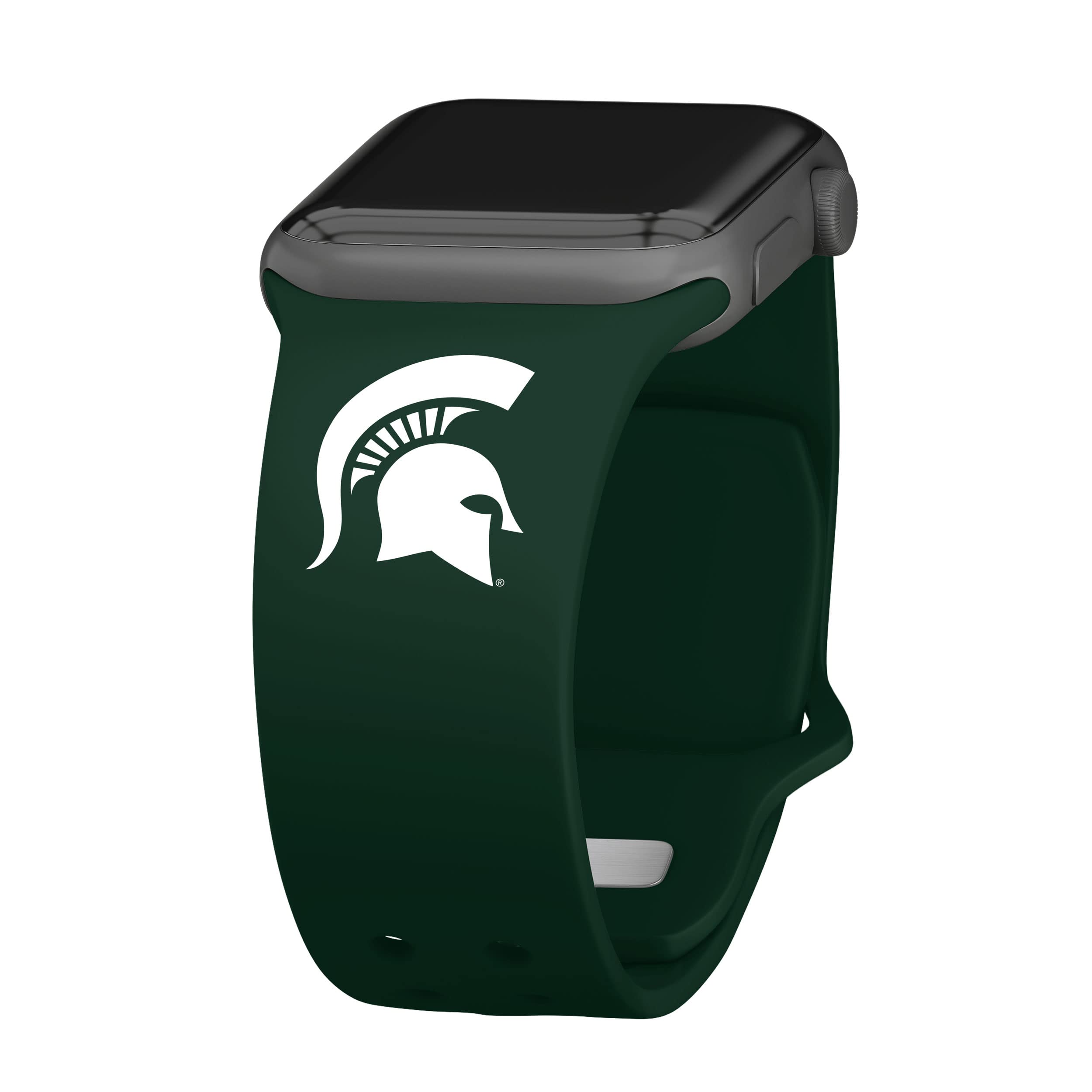 Affinity Bands Michigan State Spartans Silicone Sport Band compatible with Apple Watch (38/40/41mm Green)