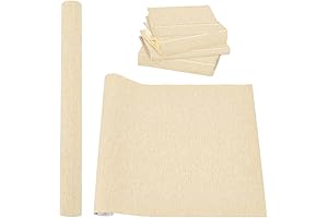 BENECREAT 47.25" x 15.75" Wheat Book Binding Fabric - The Ideal Fabric...