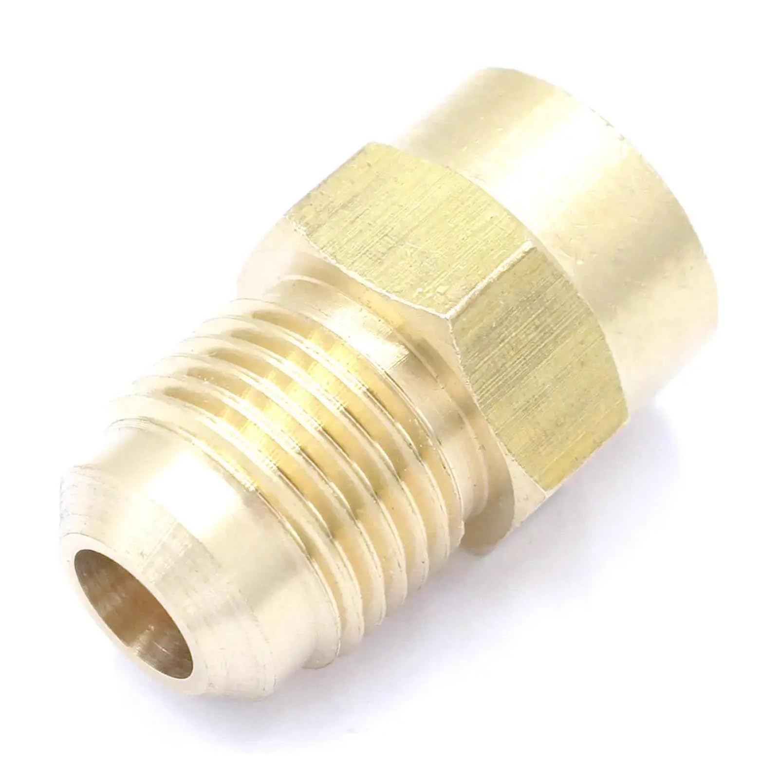 SAE Male 5/8"-18 UNF Fit Tube OD 3/8" x 1/4" NPT Female Brass SAE 45 Degree Pipe Fitting Connectors 1000 PSI