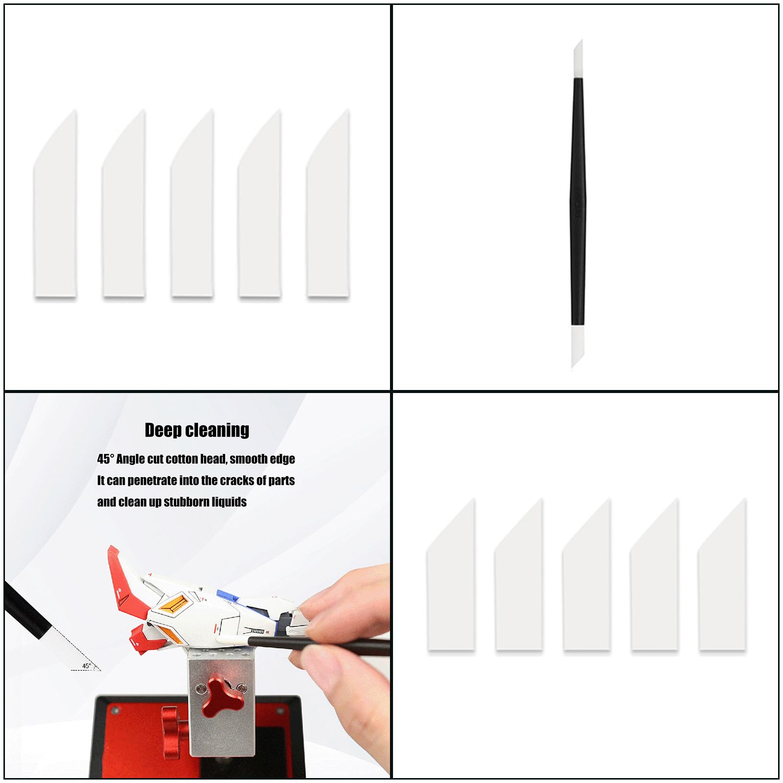 Multifunctional Stick Multipurpose Model Stick Wiping Rod Head For Artists And Hobbyists