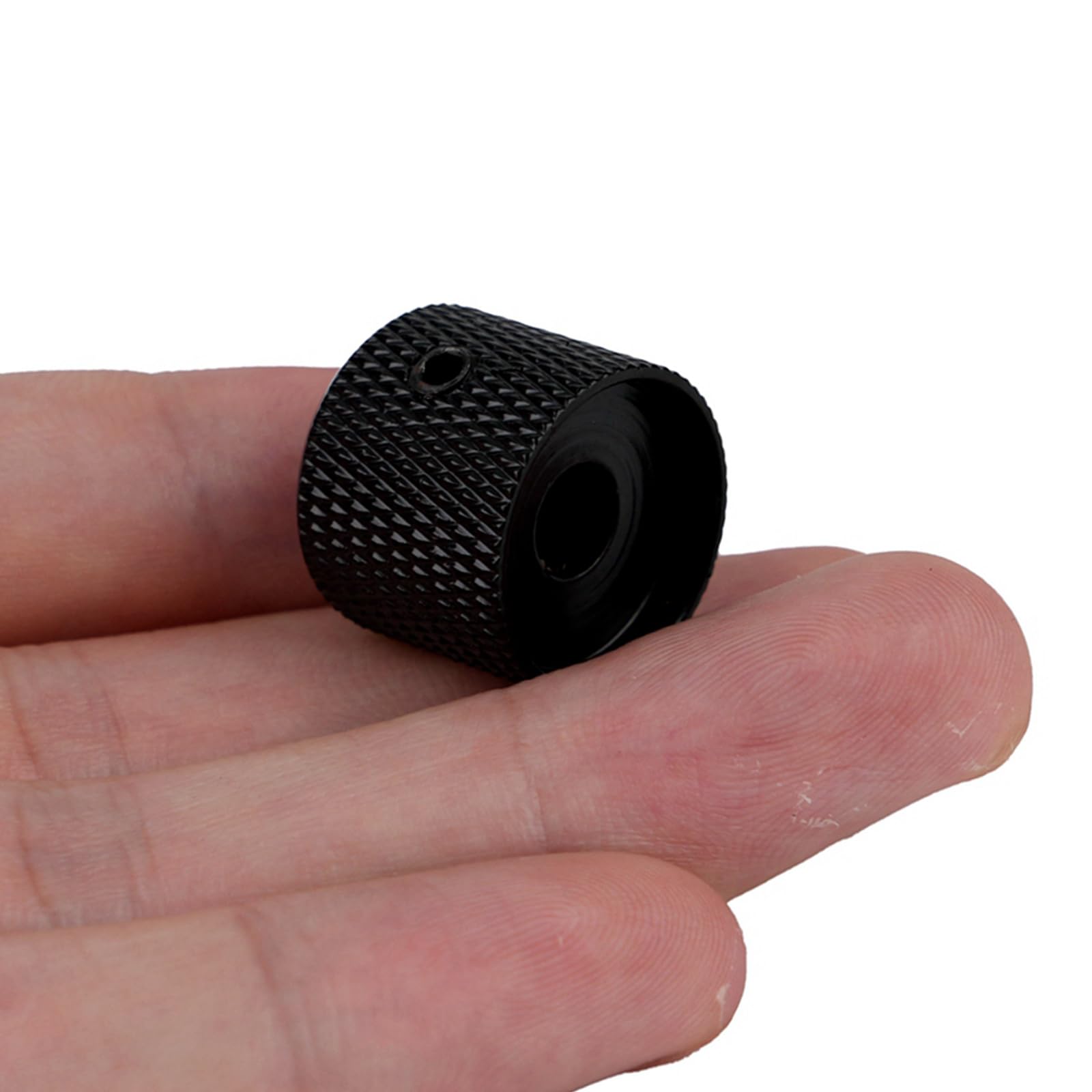 3Pcs Dome Black Guitar Knobs Metal Volume Tone Speed Control Knobs for Fender Strat Telecaster Gibson Les Paul Guitar Bass Accessories (Matte Black) - Image 4