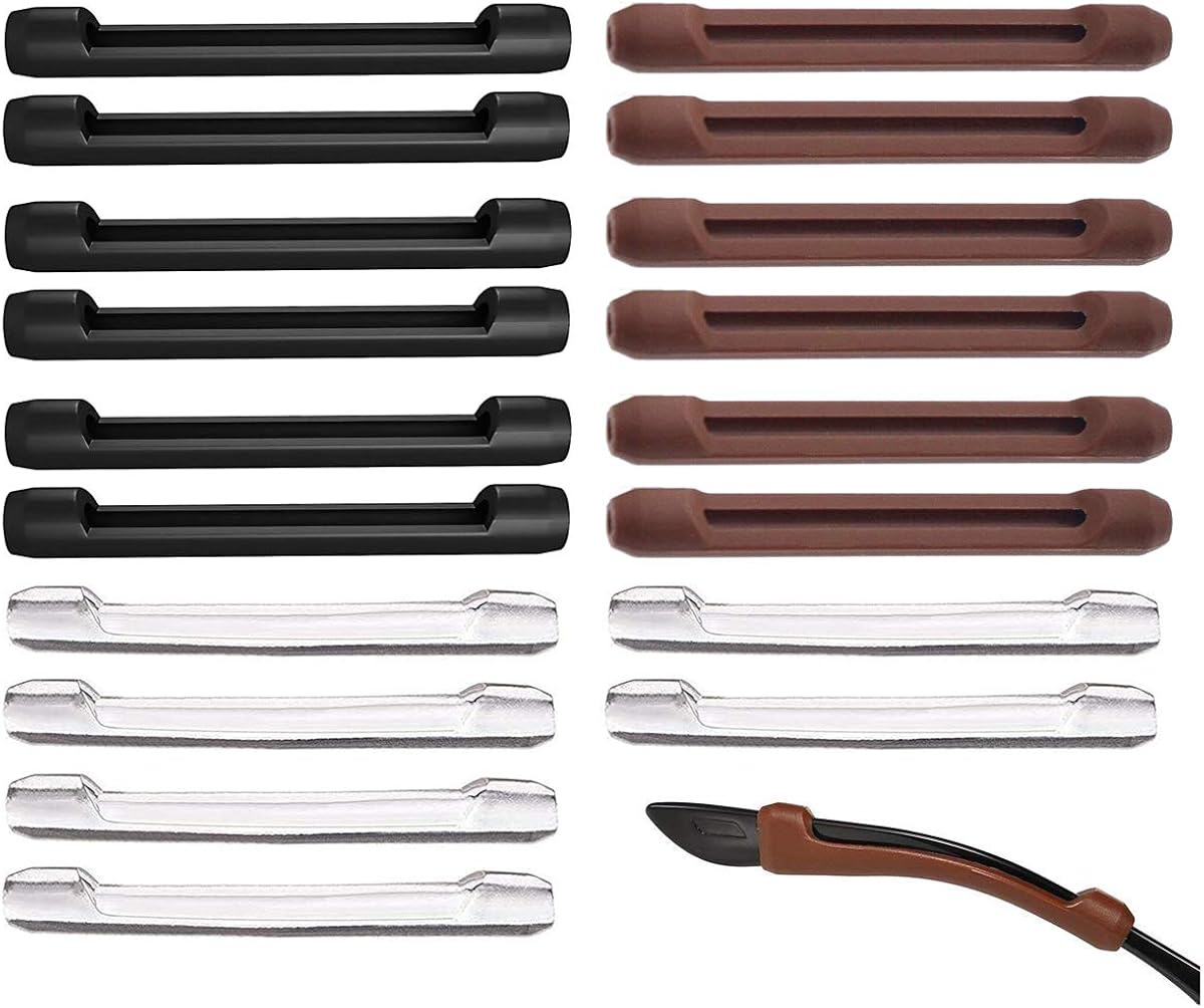 Silicone Eyeglasses Temple Tips Sleeve Retainer,AntiSlip