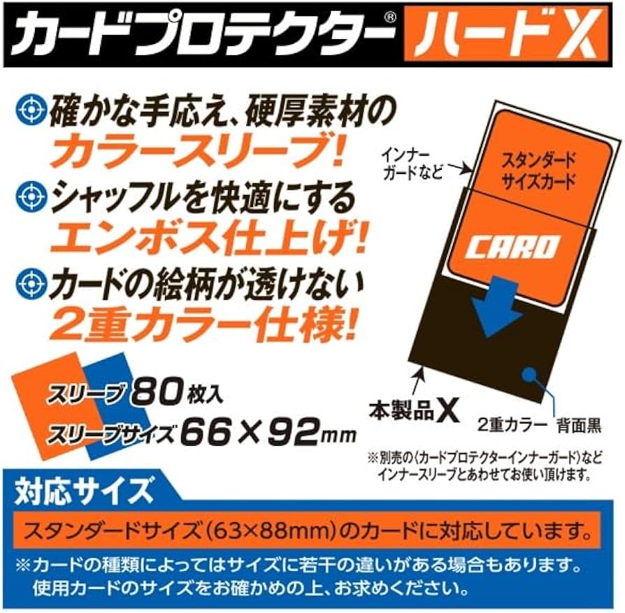 Amazon | 【全6種セット】カードサプライ カードプロテクター ハードX