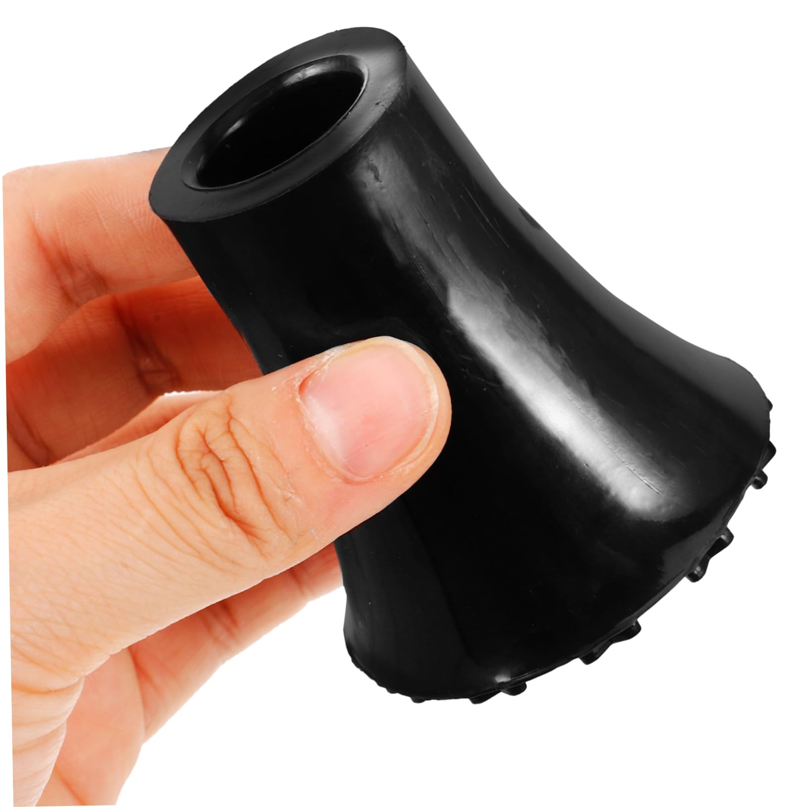 SEWOART 4pcs Crutch Pads Walking Stick Walking Pole Tips Cane Tips Crutch Feet Sleeves Cane Ends Plastic Trekking Pole Tips Protectors Cane Foot Covers Non-Slip Crutch Feet Tip Black PVC