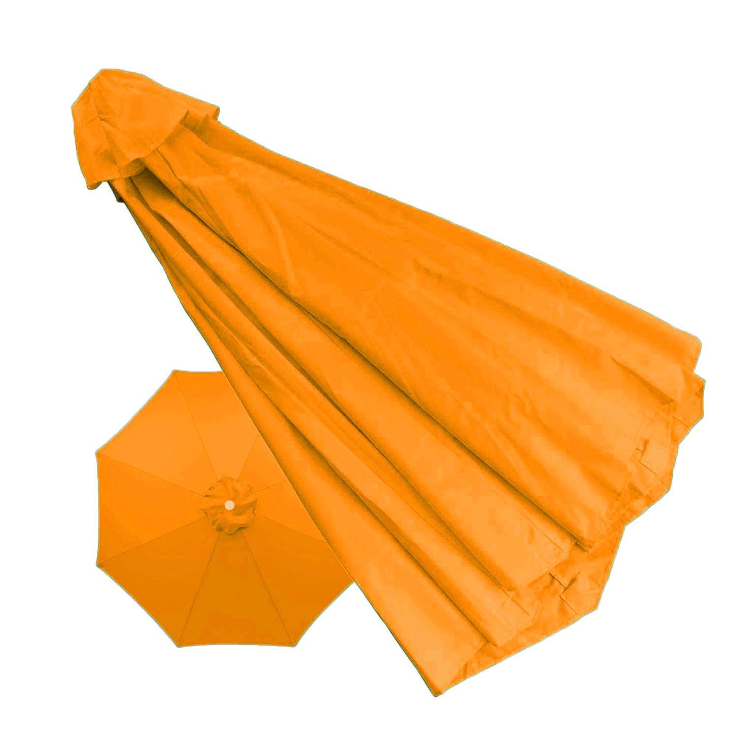 2.5m Replacement Parasol Canopy, Outdoor Garden Parasol replacement Cover patio umbrella replacement Cloth Round fabric cover for Garden Umbrella 2.7m/3.0m+6 Arms/8 Arms Anti-ultraviolet(Color:Orange,