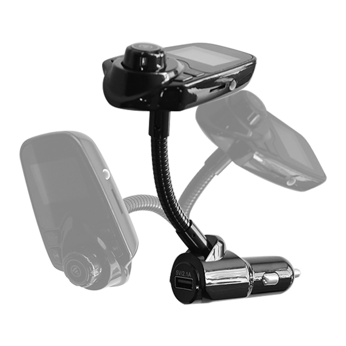 Lettore musicale MP3 vivavoce senza fili per auto Bluetooth Il ricevitore FM supporta la scheda TF e la ricarica USB