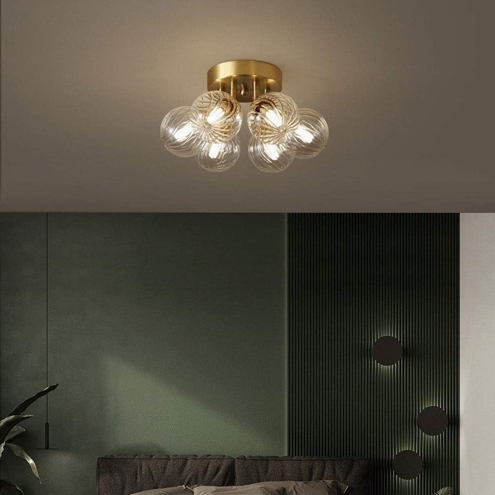 KLXSIVU Postmodern All-Copper Balcony Aisle Lights Ceiling Lamp - Lamps Bedroom Corridor Hanging Modern Minimalist Light,Chandelier,One Color-33cm