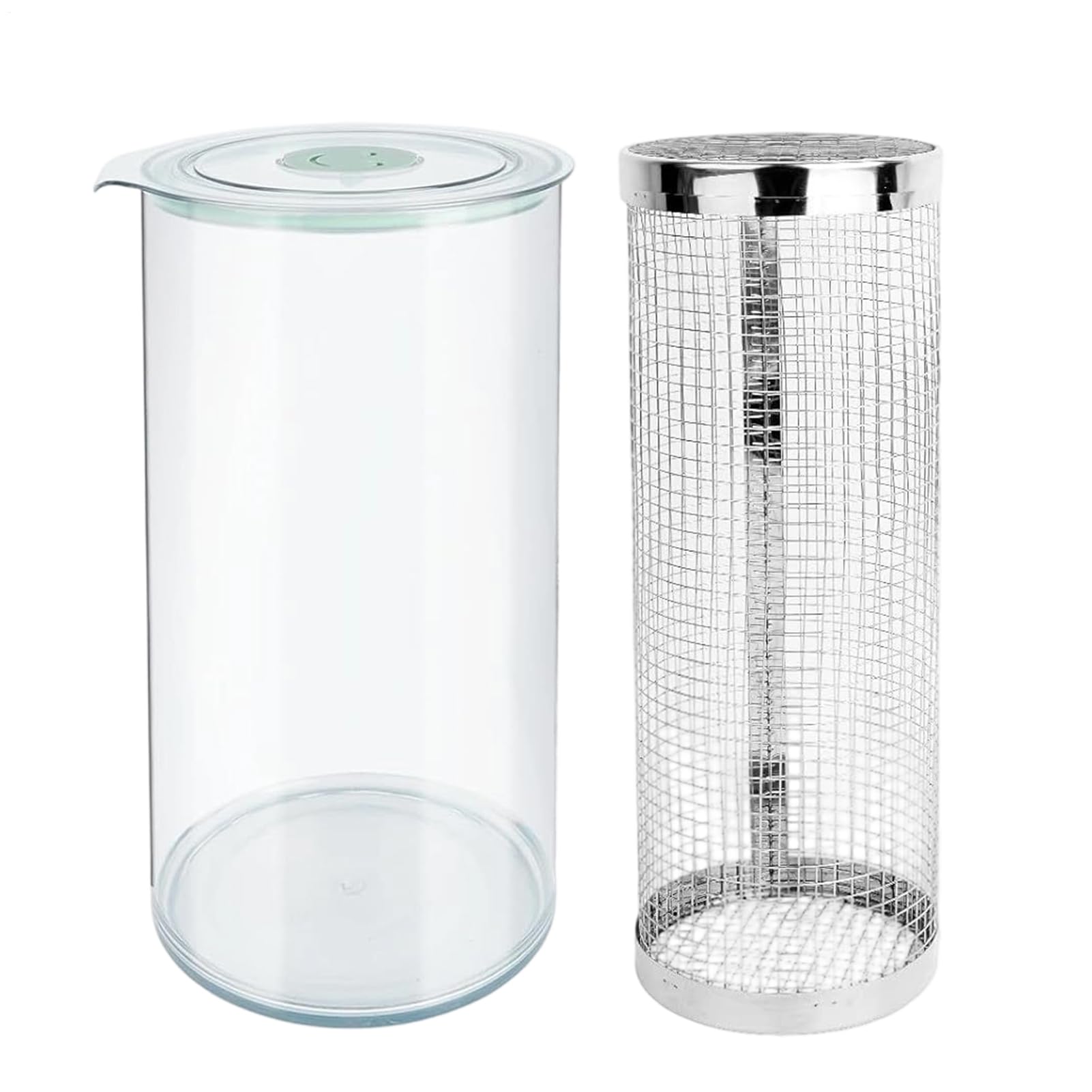 Breader Bowl Shaker for Frying | 360 Degree Clear Dispenser | Breading Shaker Container with Lid - for Cooking Kitchen Baking Camping Meal Preparation Deep Frying