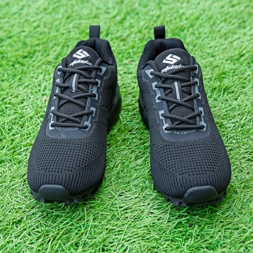 Image of Men's Trail Running Shoes Lightweight Breathable Walking Hiking Sneakers Outdoor Athletic Tennis Cross Training Shoes