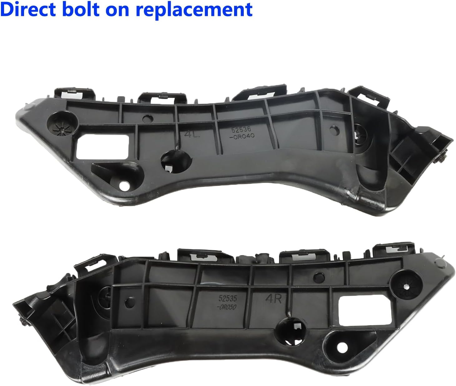 Front Bumper Bracket for Toyota RAV4 2013 2014 2015 Bumper Retainer Driver & Passenger Side 525360R030 525350R030 TO1032116 TO1033116, 2 Pack