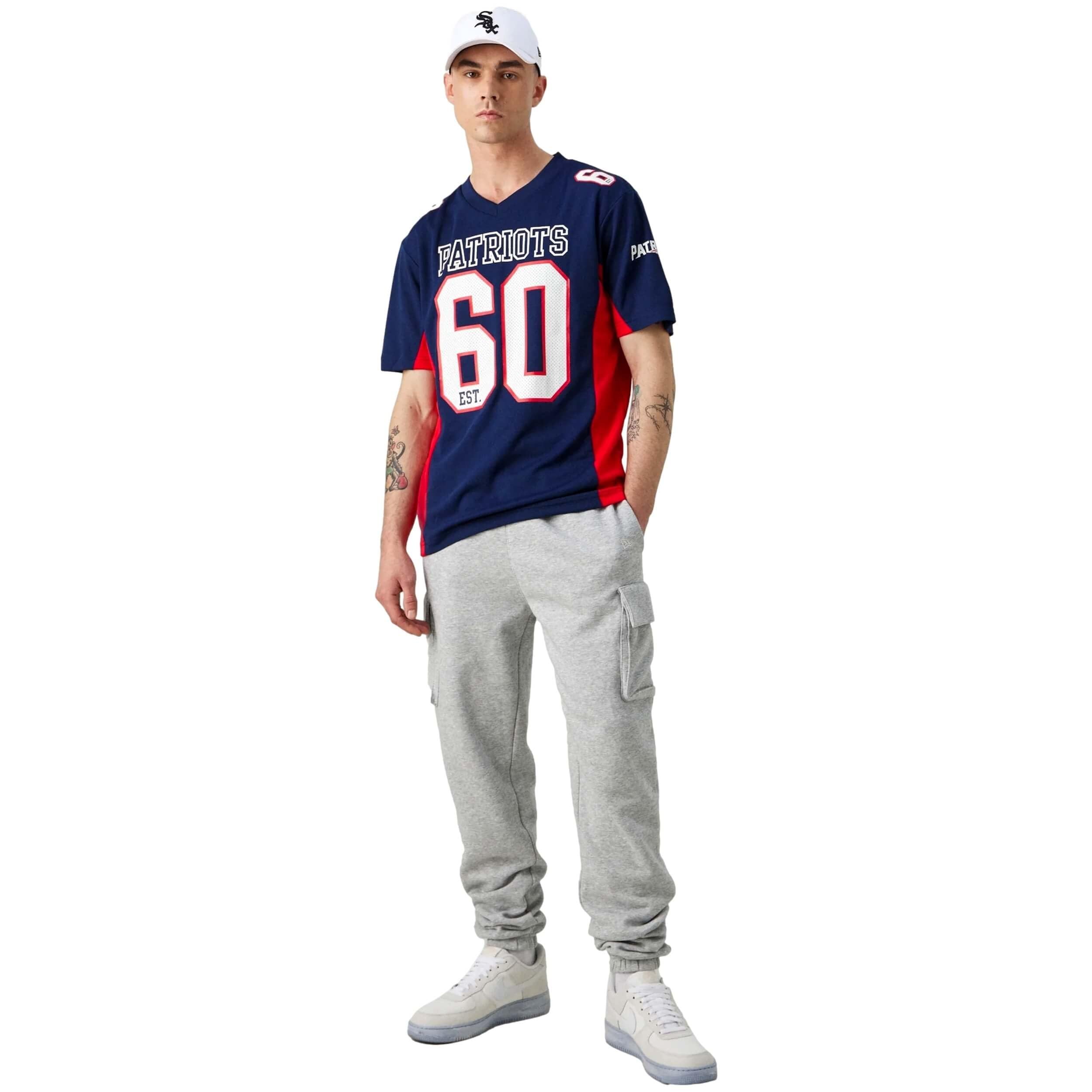 Fanatics Men's Blue Nfl New England Patriots Players Poly Mesh Navy, Xxl