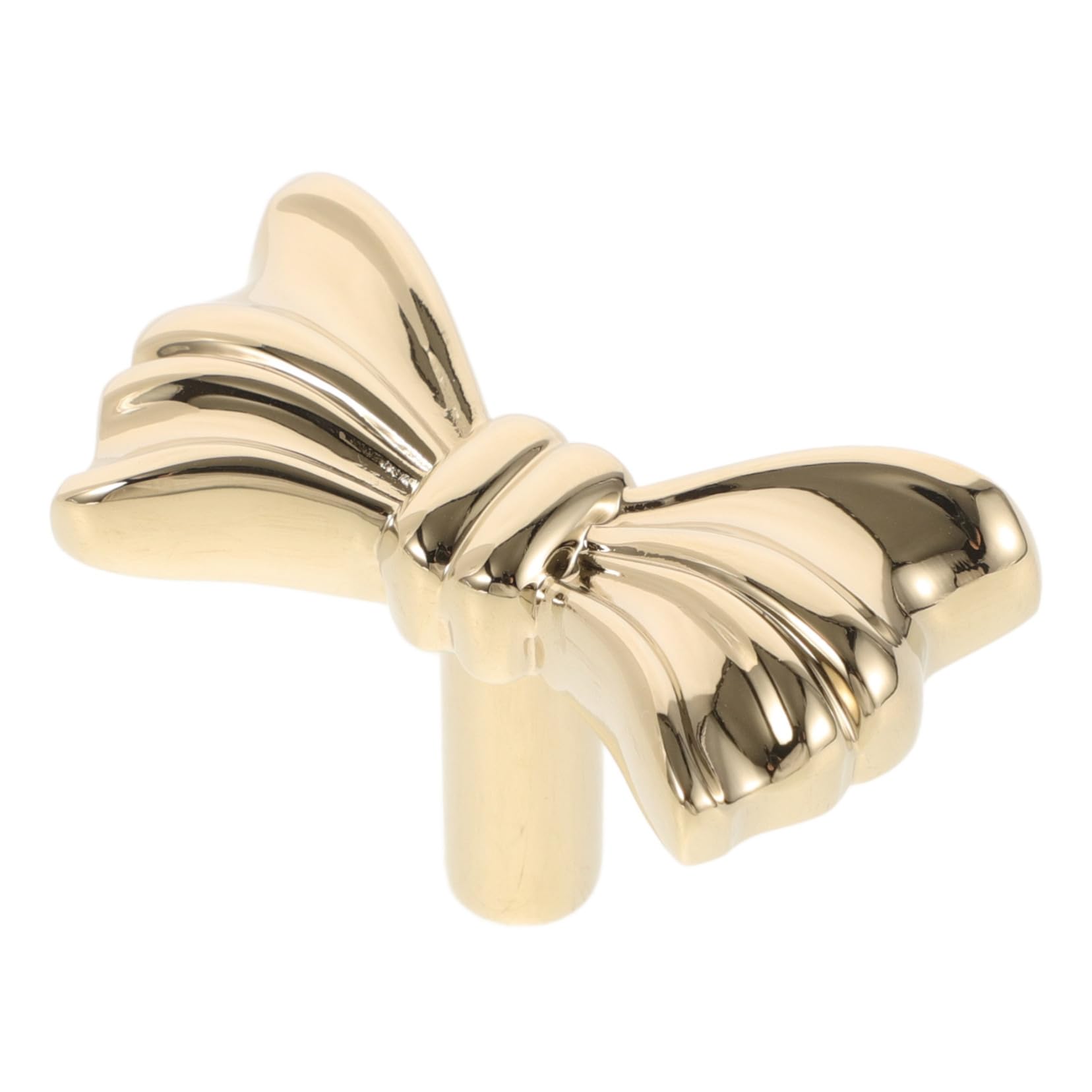 Veemoon Brass Bow Handle for Cabinets Bow Drawer Knobs Vintage Dresser Knobs Elegant Hardware for Wardrobes Antiqued Brass Pulls