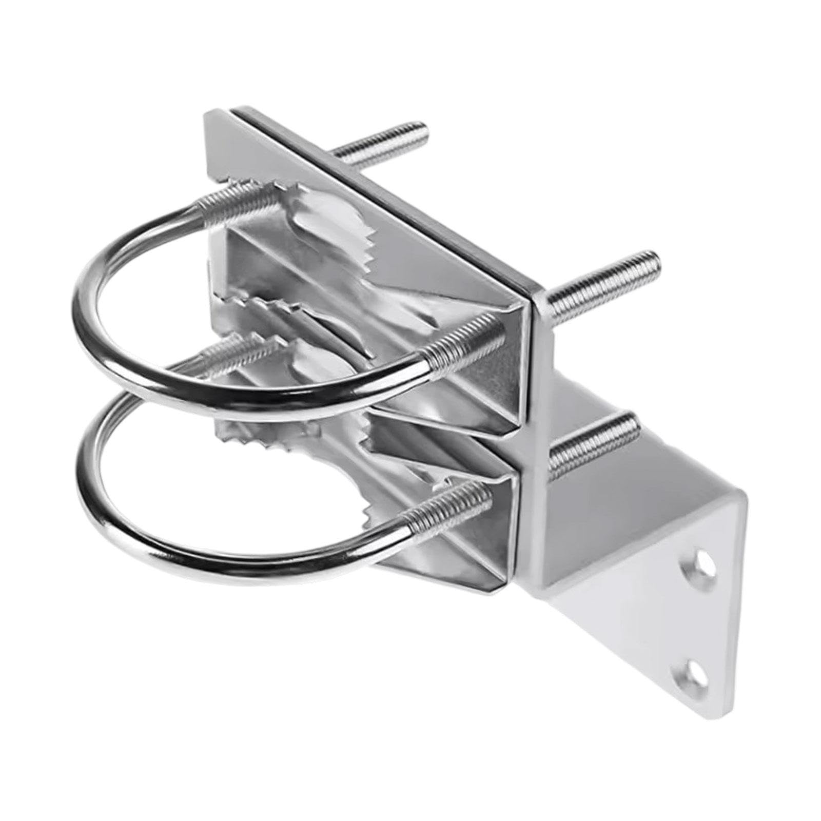 pole mount bracket weatherproof accessories iron mast clamp for outside home