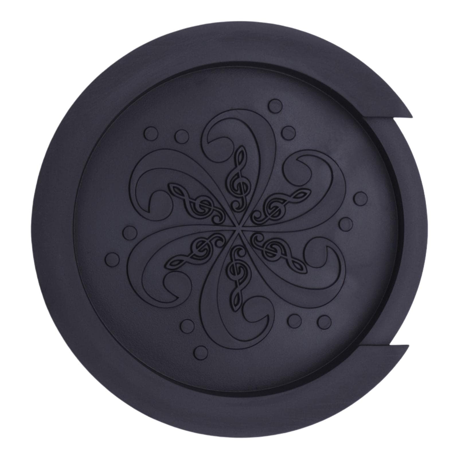 GIMOCOOL Sound Hole Covers for Guitar,Durable Silicone Feedback Reducer for 40in/41in Acoustic Guitar | Soft Soundhole Cover Guitar Mute Accessories 3.9 Inch Black