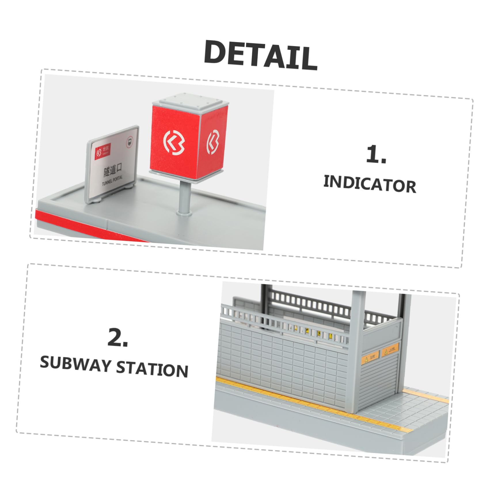 UPKOCH Modelo Plataforma Estación Metro DIY para Niños, Plástico Duradero, Tamaño Compacto, Juguete Educativo, Escenario de Simulación Ferroviaria, Manualidades y Hobby, Uso Familiar,