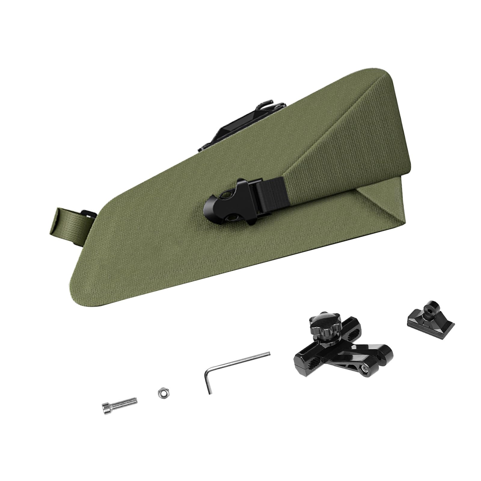XAGMODSHN Borsa da sella con strisce riflettenti, design a sgancio rapido e scomparti antiscivolo per borsa da ciclismo notturna