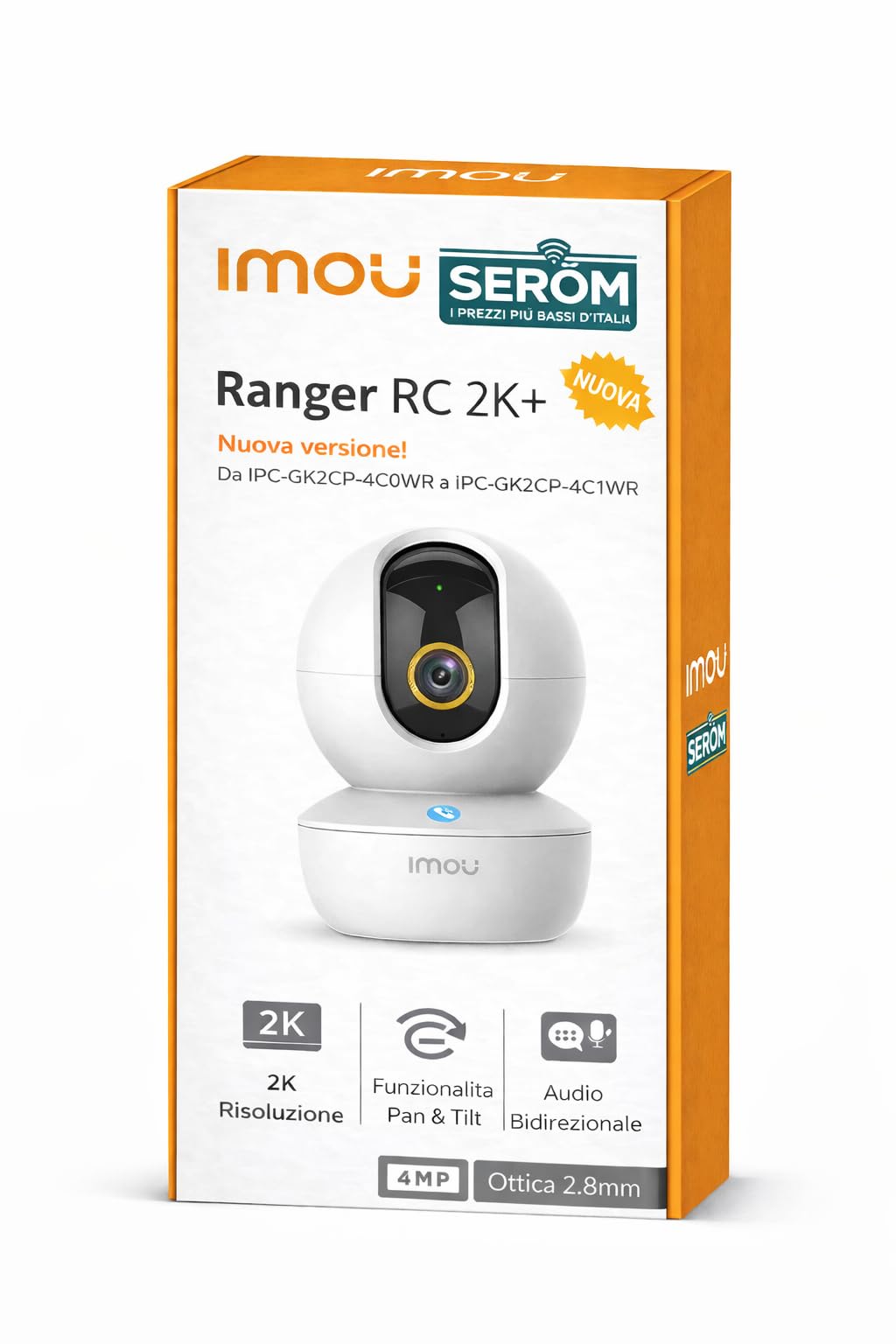Generico Caméra RANGER RC 2K + Caméra sans fil 4 MP PT d'intérieur - IPC-GK2CP-4C1WR