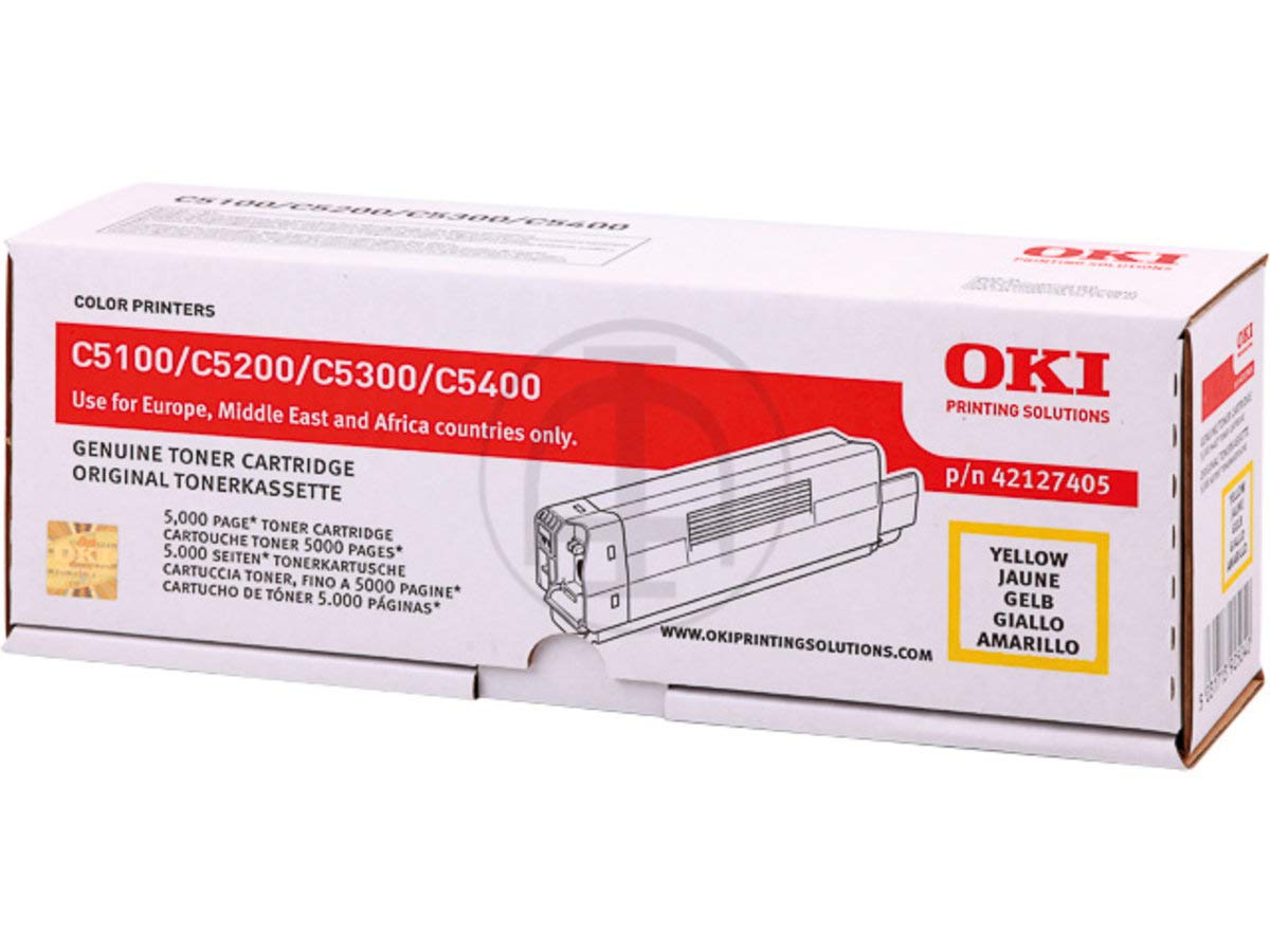 Toner yellow OKI C 5300 DN pour éviter les traces d'impression