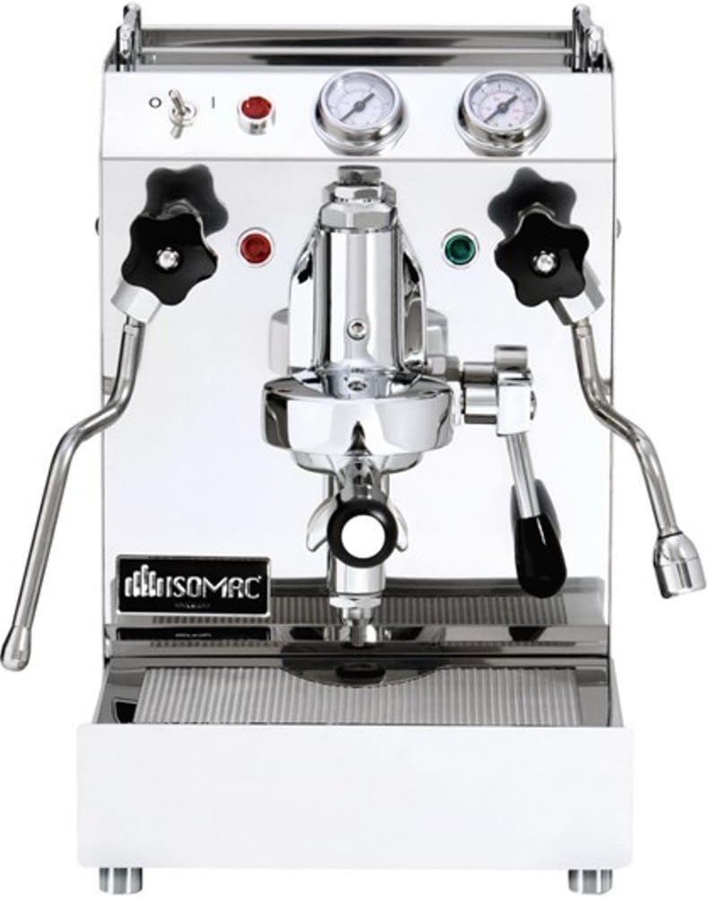 La Pavoni TEA Isomac Commercial Semi-Automatic Espresso Machine, 1.2 liter capacity, Serve up to 50 drinks a day, 10 minute warm-up, 3 liter Water tank