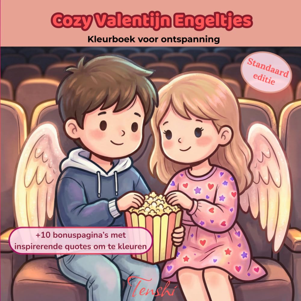 Cozy Valentijn Engeltjes: Schattig en rustgevend engelen kleurboek vol liefde, ontspanning en creatieve momenten (Cozy Engeltjes Kleurboek Serie)