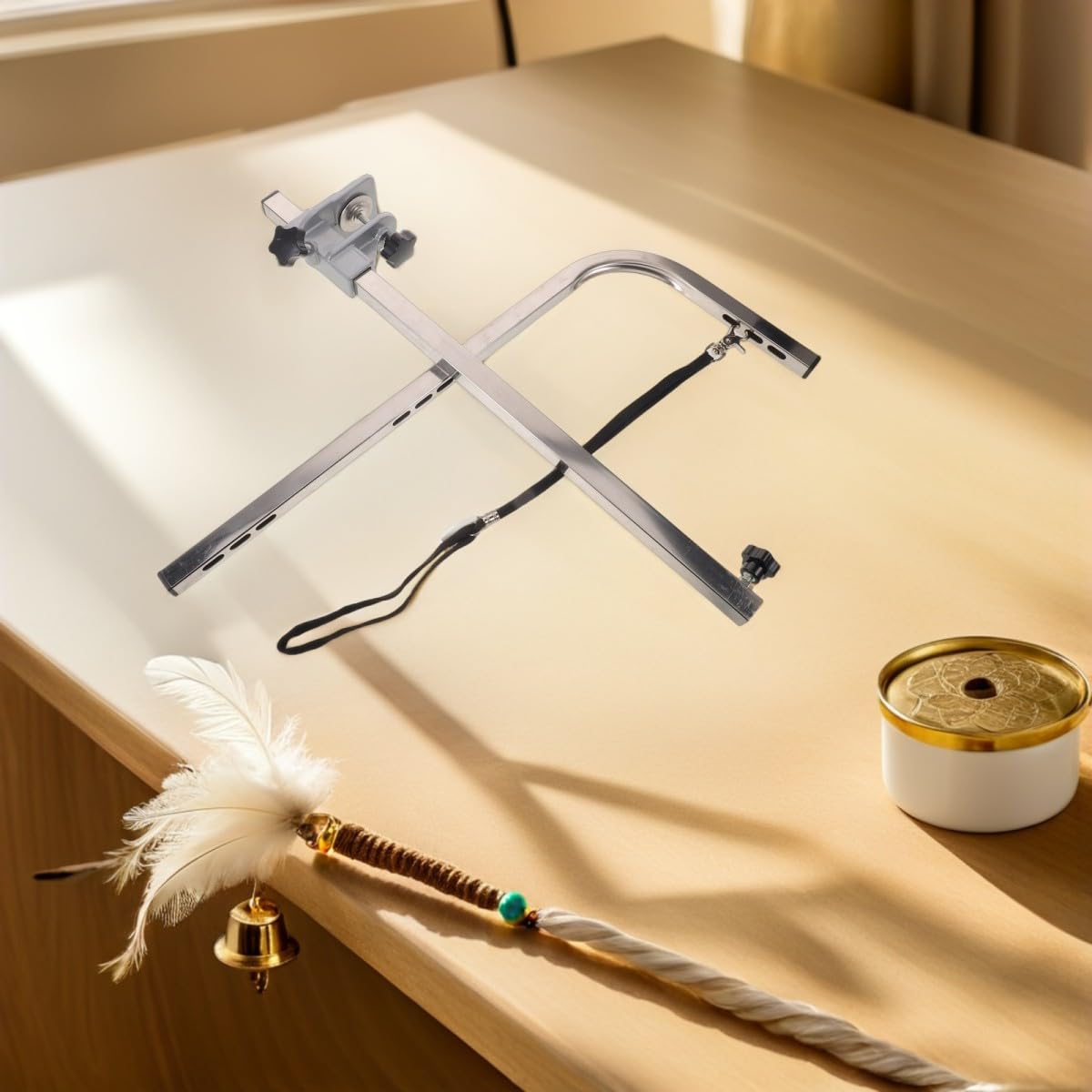 Soporte Ajustable para Mesa de Peluquería de Mascotas Accesorio de Barra Elevadora para Grooming Seguro y Cómodo