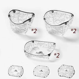 Portable Scouting & Camping Tableware Set of 6 Pieces, Folding Plate, Bowl, Water Cup, Easy-Clean, Ultra-Light, Heat-Resistant,Collapsible, Food-Grade Material, for Outdoor Picnics