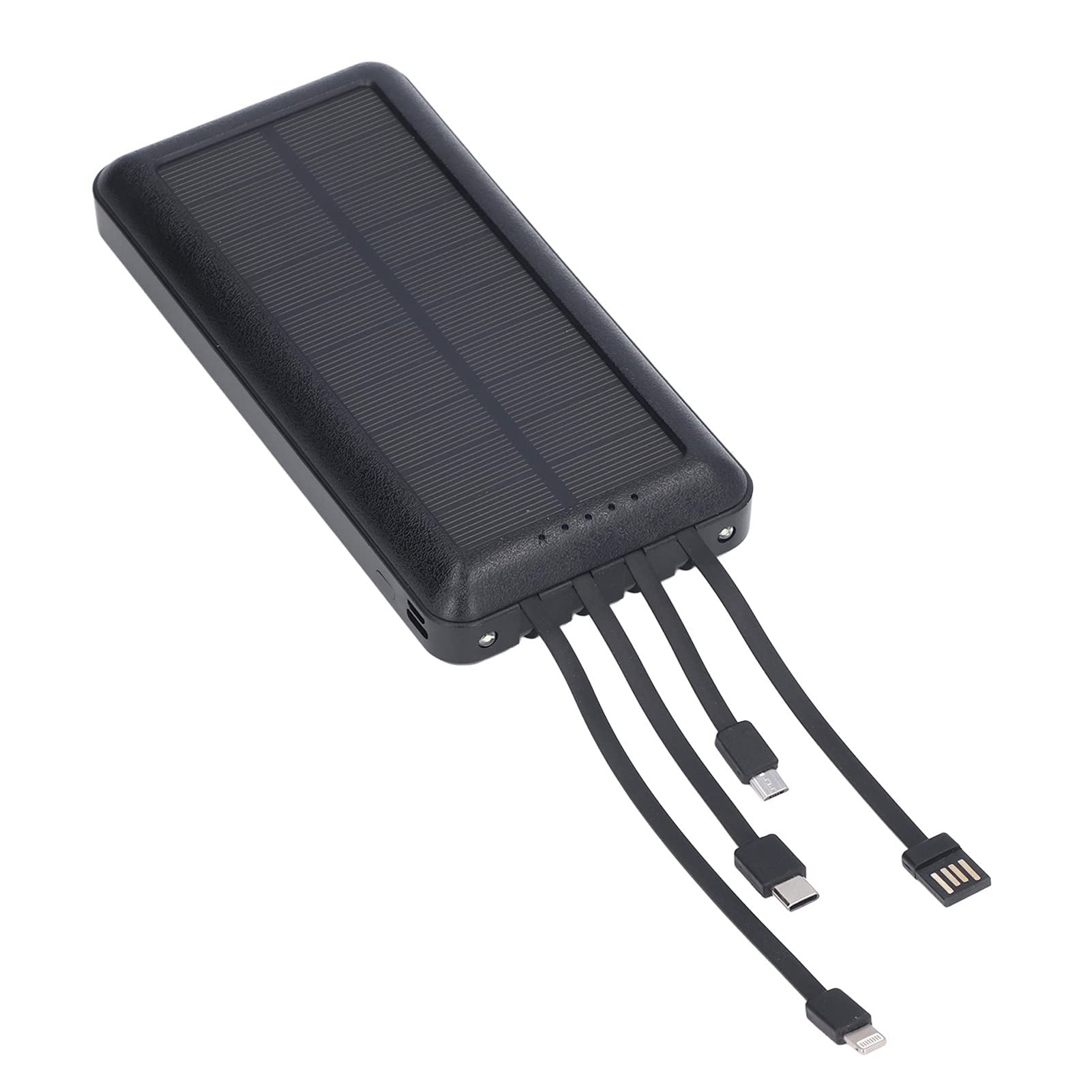YWBL-WH Power Bank Solare Portatile 30000mAh con 2 Luci LED, per Uso